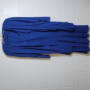 Vintage Phoebe Heavy Weight Textured Rayon 2 pc Tank Dress & Cardigan Jacket